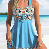 💃LAST DAY SALE 60% OFF!!✨Strap Top & Fitted Swim Shorts Separable Swimsuit 