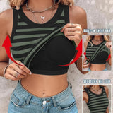 💖Last Day Special Price ￡8.99!!💖Ribbed Stretchy Tank Top with Shelf Bra