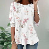 【Long Sleeves】Vintage Floral Print T-Shirt
