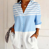 【Long Sleeves】Casual Striped Blouse
