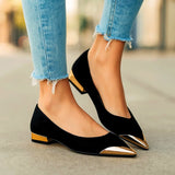AVELINE GOLD-POINT BALLET FLATS