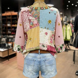 Vintage Floral Print Blouse