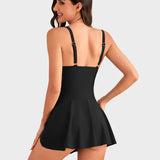 👙Last Day Sale💃 Women's One Piece Tummy Control Tie Knot Swimsuit