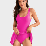 👙Last Day Sale💃 Women's One Piece Tummy Control Tie Knot Swimsuit