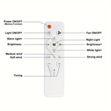 ⏳LAST DAY SALE 60% OFF🔥40W LED Ceiling Fan Light – 20.5” Ultra-Quiet with Remote 🎯 | E27 + FREE B22 Adapter 🔌 | For Bedroom 😴, Kitchen 👩‍🍳 & Garage 🛠️ – UK Ready! 🇬🇧