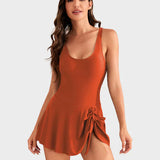 👙Last Day Sale💃 Women's One Piece Tummy Control Tie Knot Swimsuit