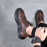 Men's Casual Leather-Look Air Cushion Shoes