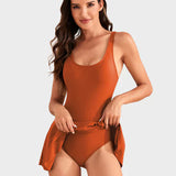 👙Last Day Sale💃 Women's One Piece Tummy Control Tie Knot Swimsuit