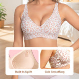 💗LAST DAY SALE 60% OFF⚡50K+ SOLD💕 Jelly Wireless Womens Comfortable Wireless Bras Push Up Bralettes Seamless Tshirts Bras Deep V Everyday Bras