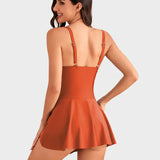 👙Last Day Sale💃 Women's One Piece Tummy Control Tie Knot Swimsuit