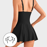 👙Last Day Sale💃 Women's One Piece Tummy Control Tie Knot Swimsuit