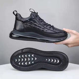 Men's Casual Leather-Look Air Cushion Shoes