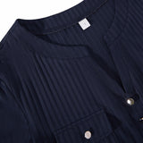 Casual Solid Colour Blouse