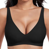 💗LAST DAY SALE 60% OFF⚡50K+ SOLD💕 Jelly Wireless Womens Comfortable Wireless Bras Push Up Bralettes Seamless Tshirts Bras Deep V Everyday Bras