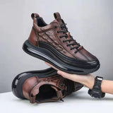 Men's Casual Leather-Look Air Cushion Shoes