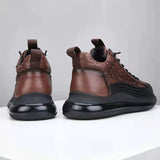 Men's Casual Leather-Look Air Cushion Shoes