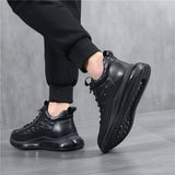 Men's Casual Leather-Look Air Cushion Shoes