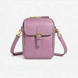 Women’s Compact Leather-Look Crossbody Handbag