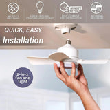 ⏳LAST DAY SALE 60% OFF🔥40W LED Ceiling Fan Light – 20.5” Ultra-Quiet with Remote 🎯 | E27 + FREE B22 Adapter 🔌 | For Bedroom 😴, Kitchen 👩‍🍳 & Garage 🛠️ – UK Ready! 🇬🇧