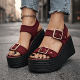 Naia Wedge with Buckle