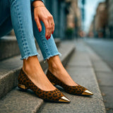 AVELINE GOLD-POINT BALLET FLATS