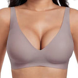 💗LAST DAY SALE 60% OFF⚡50K+ SOLD💕 Jelly Wireless Womens Comfortable Wireless Bras Push Up Bralettes Seamless Tshirts Bras Deep V Everyday Bras