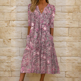 Olivia – Elegant V-Neck Dress