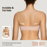 💞Last Day Special Price ￡7.99!!💞Womens Strapless Bras Push Up Bandeau Bra Non Slip Wireless Supportive Padded Bras Seamless Comfortable Tube Jelly Bra