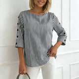 Casual Striped Blouse