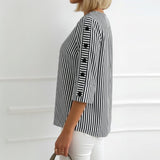 Casual Striped Blouse