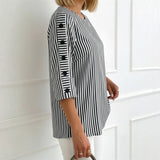 Casual Striped Blouse