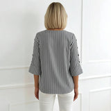 Casual Striped Blouse