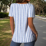 Casual Striped Blouse