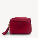 Alba Crossbody Bag - Deep Cherry Red