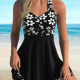 💃LAST DAY SALE 60% OFF!!✨Strap Top & Fitted Swim Shorts Separable Swimsuit 