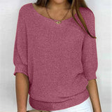 Casual Solid Colour Jumper