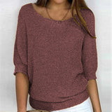 Casual Solid Colour Jumper