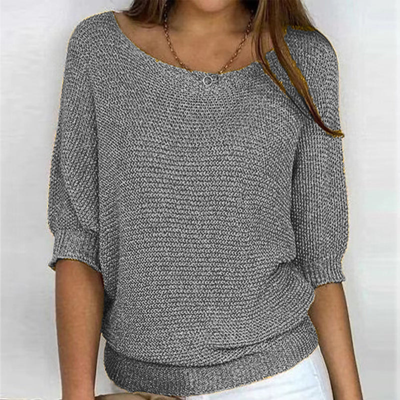 Casual Solid Colour Jumper