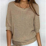 Casual Solid Colour Jumper