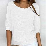 Casual Solid Colour Jumper