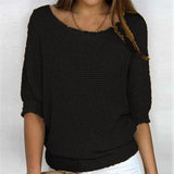Casual Solid Colour Jumper