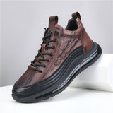 Men's Casual Leather-Look Air Cushion Shoes
