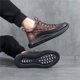 Men's Casual Leather-Look Air Cushion Shoes