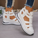 Comfortable Lightweight Wedges with Side Zip