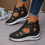 Comfortable Lightweight Wedges with Side Zip