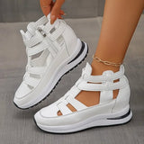 Comfortable Lightweight Wedges with Side Zip