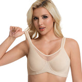 🏆 Last Day Special Price £9.99! 💐Women's Elegant Sheer Full Coverage Plus Size Bra