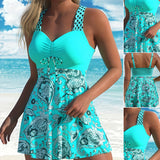 💃LAST DAY SALE 60% OFF!!✨Strap Top & Fitted Swim Shorts Separable Swimsuit 