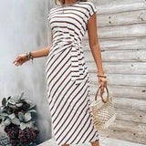 🥳SALE 60% OFF! 🥳💞50K+ SOLD!🌸Women's Knot Bodycon Dress – Leopard print, tummy-flattering knot. Comfy & chic for parties or date nights. Feel gorgeous. ✨🌹