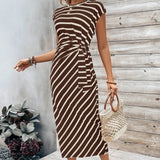 🥳SALE 60% OFF! 🥳💞50K+ SOLD!🌸Women's Knot Bodycon Dress – Leopard print, tummy-flattering knot. Comfy & chic for parties or date nights. Feel gorgeous. ✨🌹